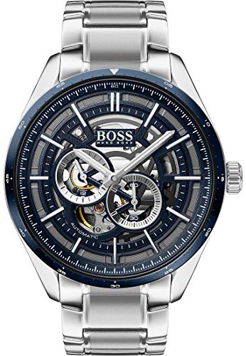 Boss Herren-Uhren Analog Automatik One Size Silber 32011956 - 1