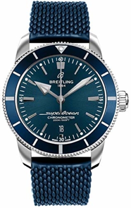 Breitling Superocean Heritage II B20 Automatikuhr 44 blau Aero Classic Kautschuk Armband AB2030161C1S1 - 1