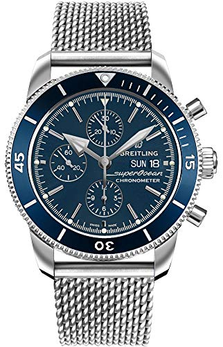 Breitling Superocean Heritage II Chronograph 44 blaues Zifferblatt Herrenuhr A13313161C1A1 - 1