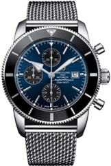 Breitling Superocean HÉRITAGE II Chronograph, 46 mm, blaues Zifferblatt, Schwarze Lünette - 1