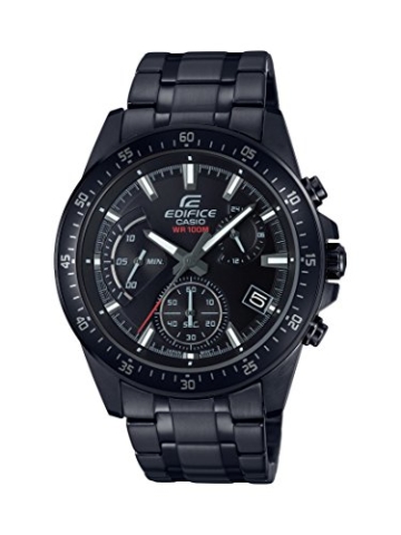 Casio Edifice Herren Massives Edelstahlgehäuse und Edelstahlarmband Uhrenarmband EFV-540DC-1AVUEF - 1