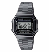 Casio Herren Digital Japanischer Quarz Uhr mit Edelstahl Armband A168WEGG-1AEF - 1