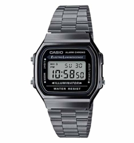 Casio Herren Digital Japanischer Quarz Uhr mit Edelstahl Armband A168WEGG-1AEF - 1