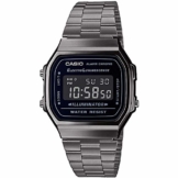 Casio Herren Digital Japanischer Quarz Uhr mit Edelstahl Armband A168WEGG-1BEF - 1