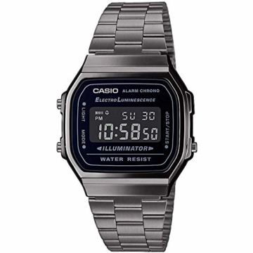 Casio Herren Digital Japanischer Quarz Uhr mit Edelstahl Armband A168WEGG-1BEF - 1