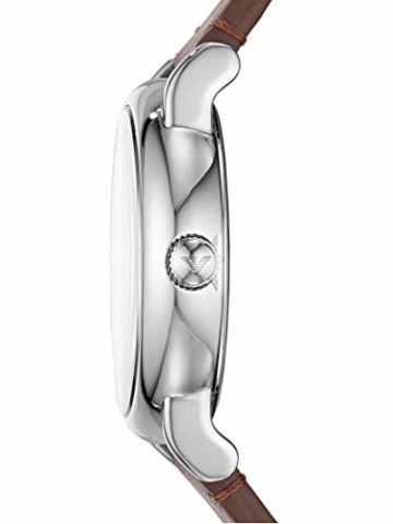 Emporio Armani Herren Analog Quarz Uhr mit Leder Armband AR11175 - 2