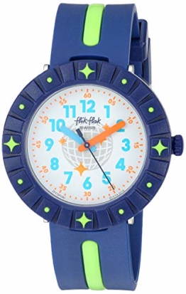 Flik Flak Kinder 1906 Vibes Quarz Kunststoffarmband blau 16 Casual Watch (Modell: ZFCSP090) - 1