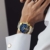 Herren Automatikuhr Männer Mechanische Automatik Wasserdicht Gold Edelstahl Skelett Designer Armbanduhr Mann Blau Datum Leuchtende Mond Phase Analog Uhren - 9