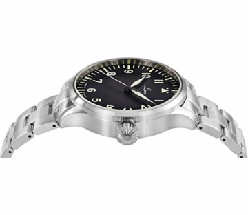 LACO Rom Herren Armbanduhr, Fliegeruhr, Edelstahlband mit Alligatorendstück, Saphirglas, Ø 42 mm, Automatik, inkl. Etui - 861895.2 - 3