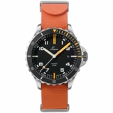 LACO Sportuhr Mojave.RB, Herren Armbanduhr, orangenes Kautschukband, Saphirglas, Ø 42 mm, ETA 2824.2 (Elaboré), 25 Steine, Automatik, inkl. Etui - 862109.RB - 1