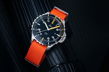 LACO Sportuhr Mojave.RB, Herren Armbanduhr, orangenes Kautschukband, Saphirglas, Ø 42 mm, ETA 2824.2 (Elaboré), 25 Steine, Automatik, inkl. Etui - 862109.RB - 7