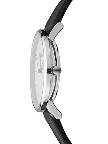 s.Oliver Damen Analog Quarz Armbanduhr mit Leder Armband SO-3440-LQ, schwarz - 4