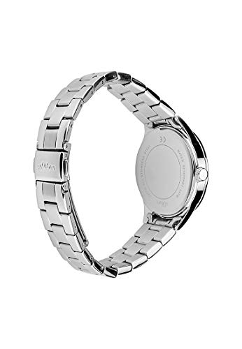 s.Oliver Damen-Armbanduhr Analog Quarz, silber Sterne - 3
