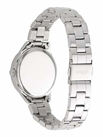 s.Oliver Time Damen Analog Quarz Uhr mit Edelstahl Armband SO-3599-MQ, silber Herzen - 3