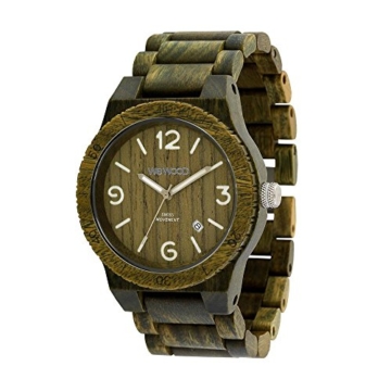 WEWOOD Herren Analog Quarz Smart Watch Armbanduhr mit Holz Armband WW08010 - 2