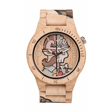 WEWOOD Herren Analog Quarz Smart Watch Armbanduhr mit Holz Armband WW53002 - 1
