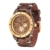 WEWOOD Herren Analog Quarz Smart Watch Armbanduhr mit Leder Armband WW59001 - 2