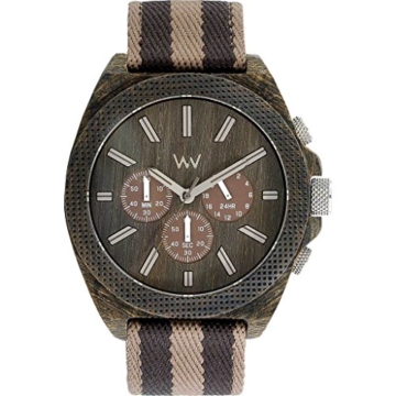 WEWOOD Herren Analog Quarz Smart Watch Armbanduhr mit Stoff Armband WW56002 - 4