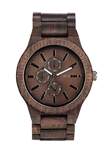WEWOOD Herren Chronograph Quarz Smart Watch Armbanduhr mit Holz Armband WW30003 - 2