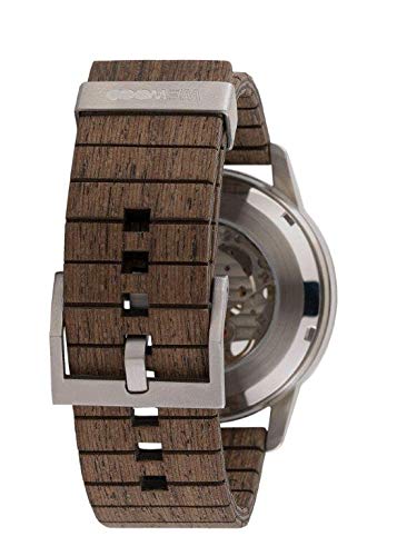 WeWood Holz Automatikuhr Foremast Automatic Silver Choco WW66001 - 2