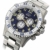 Xezo Air Commando Herren-Armbanduhr, Schweizer Quartz Piloten Taucher Chronograph Uhr, 20 ATM, 2 Zeitzon - 2