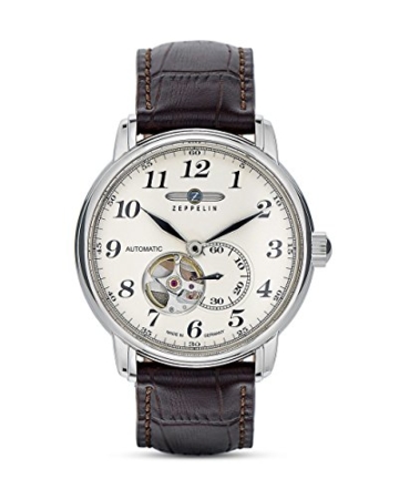 Zeppelin Herren - Armbanduhr Analog Automatik Leder 7666-5 - 1