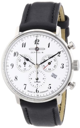 Zeppelin Herren-Armbanduhr XL LZ 129 Hindenburg Chronograph Quarz Leder 70861 - 1