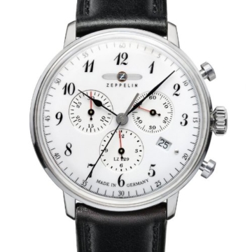 Zeppelin Herren-Armbanduhr XL LZ 129 Hindenburg Chronograph Quarz Leder 70861 - 2