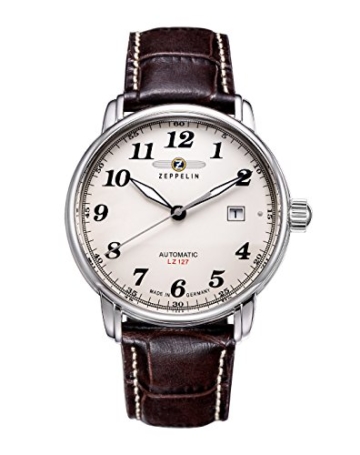 Zeppelin Herrenuhr Analog Automatisch mit Lederarmband – 76565 - 1