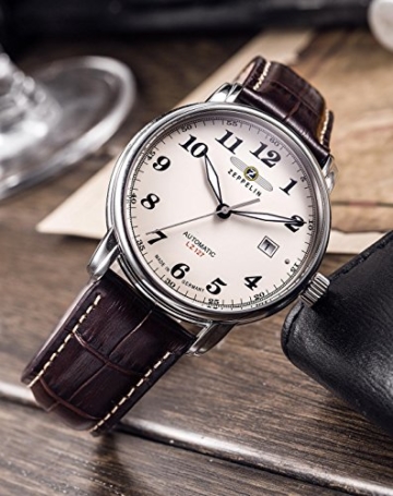 Zeppelin Herrenuhr Analog Automatisch mit Lederarmband – 76565 - 3