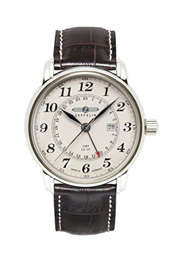 Zeppelin Herrenuhr Analog Quarz mit Lederarmband – 76425 - 1