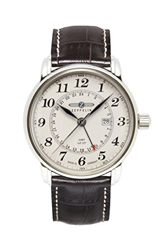 Zeppelin Herrenuhr Analog Quarz mit Lederarmband – 76425 - 1