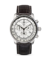 Zeppelin Herrenuhr Chronograph Quarz mit Lederarmband – 7680-1 - 1