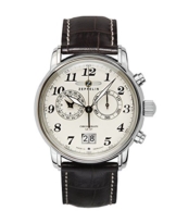 Zeppelin Herrenuhr Chronograph Quarz mit Lederarmband – 76845 - 1