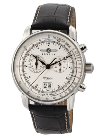 Zeppelin Herrenuhr Chronograph Quarz mit Lederarmband – 76901 - 2