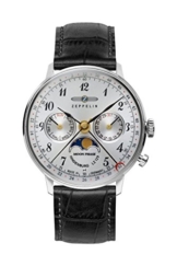 Zeppelin Unisex Chronograph Quarz Uhr mit Leder Armband 7037-1 - 1