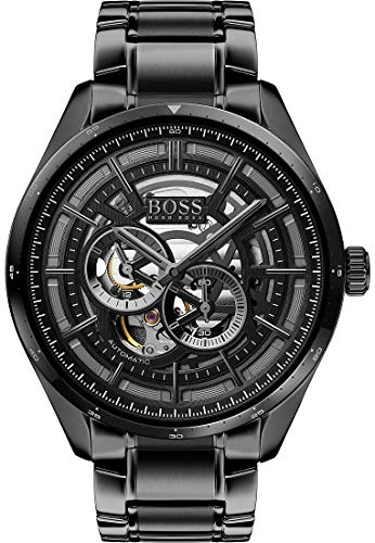 Boss Herren-Uhren Analog Automatik One Size Schwarz/schwarz 32011956 - 1