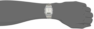 Casio Collection Herren Analog/Digital Quarz mit Edelstahlarmband – AQ-230A-7BMQYES, Silber (Zifferblatt: Weiß) - 6