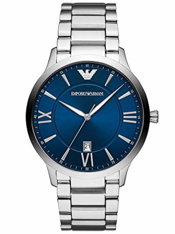 Emporio Armani Herren Analog Quarz Uhr mit Edelstahl Armband AR11227 - 1