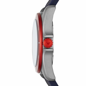 Emporio Armani Herren Analog Quarz Uhr mit Silikon Armband AR11217 - 2