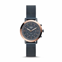 Fossil Damen Analog Quarz Smart Watch Armbanduhr mit Edelstahl Armband FTW5031 - 1