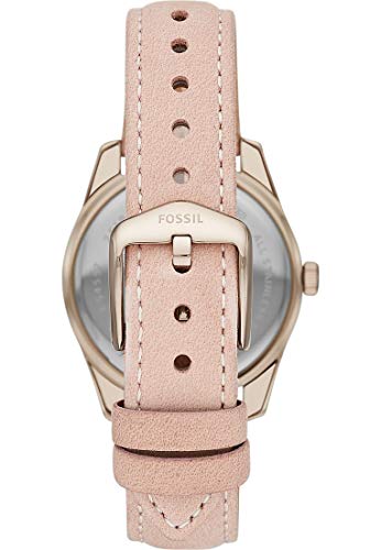 Fossil Damen Analog Quarz Uhr mit Leder Armband ES4607SET - 5