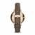 Fossil ES3707 Jacqueline DREI Hand-Damen-Leder-Armband – Grau und Rosa Ton Gold - 3