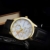 Jyuter12 Herren Gold Steel Dial Quarzuhr Herrenarmband Business Watch Sportuhr - 6