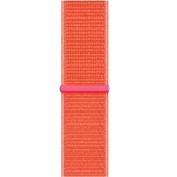 MKSW StrapLightweight, Breathable Nylon Replacement Strap with Adjustable Closure, Stylish Nylon Sports Strap Galaxy Watch Active Spicy orange - 1
