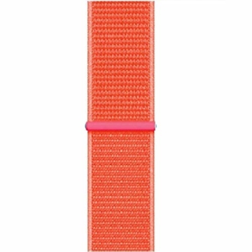 MKSW StrapLightweight, Breathable Nylon Replacement Strap with Adjustable Closure, Stylish Nylon Sports Strap Galaxy Watch Active Spicy orange - 1