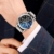 Notdark Herren Uhren Armbanduhr Edelstahl Mode Einzigartige Digital Literal Multi Layer Dial Männer Quarz Mesh GüRtel Uhr (B) - 3