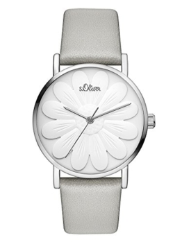 s.Oliver Damen Analog Quarz Uhr mit Leder Armband SO-3471-LQ - 1