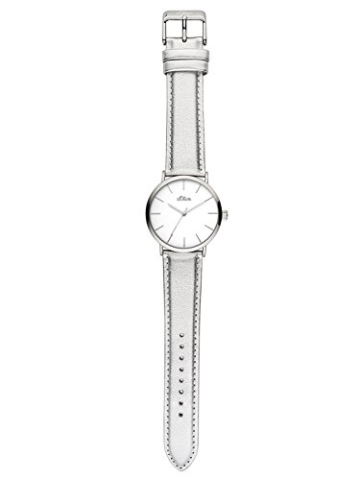 s.Oliver Damen Analog Quarz Uhr mit Leder Armband SO-3509-LQ - 3