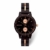 Branvon Daarin Holzuhr für Damen - Holz Armbanduhr Analog - Quarzuhr mit Chronographen und Saphirglas aus schwarzem Ebenholz und echtem Marmor- Damenuhren aus Holz - 1